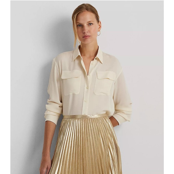 Lauren Ralph Lauren Tops - Lauren Ralph Lauren Silk Shirt